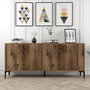 Hanah Home Consola Industrial Kiev - Walnut